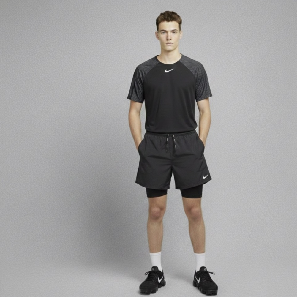 Nike Black and Gray Performance Tee